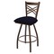Holland Bar Stool Co 30" Swivel Bar Stool, Brnz Finish, Canter Twilight Seat X820 - alternate 1